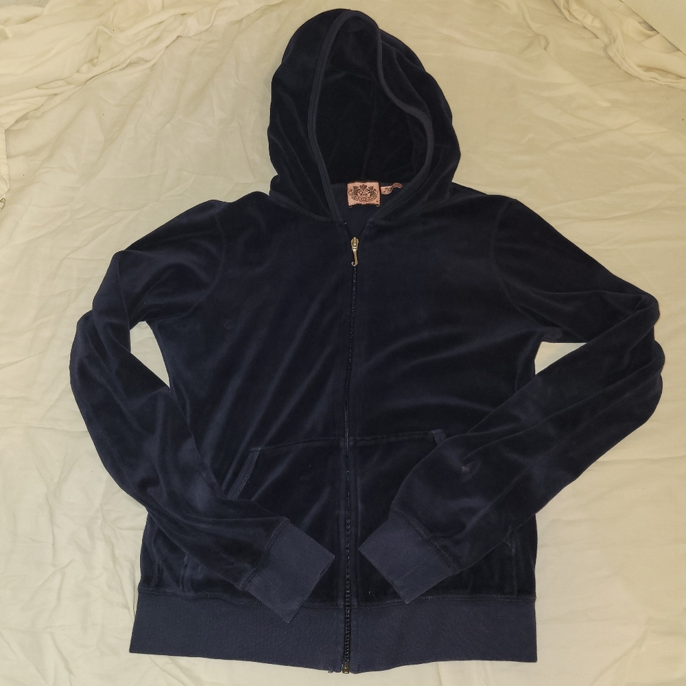 Vintage 90s Juicy Couture Velour Zip Up Jacket (size m)